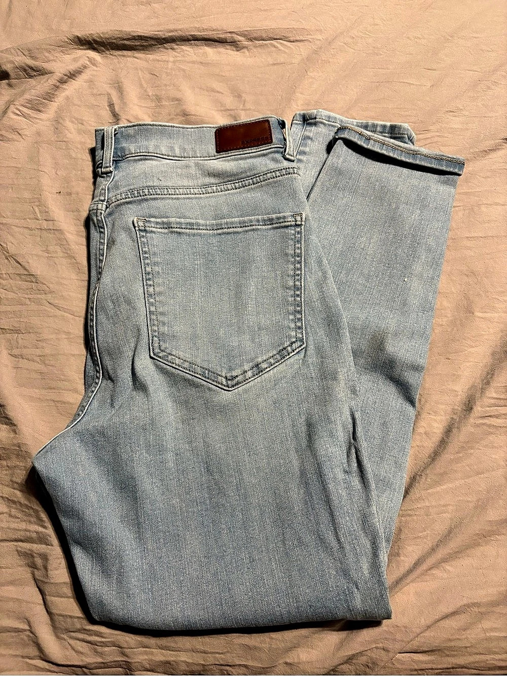 Express High Rise Skinny Jeans Blue Waist 12R